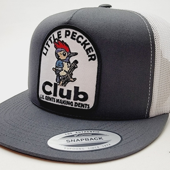 Lil Pecker Club Mesh Adjustable Flat Bill Trucker… - Picture 3 of 5